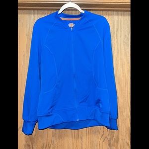 Royal blue dickies dynamix scrub jacket